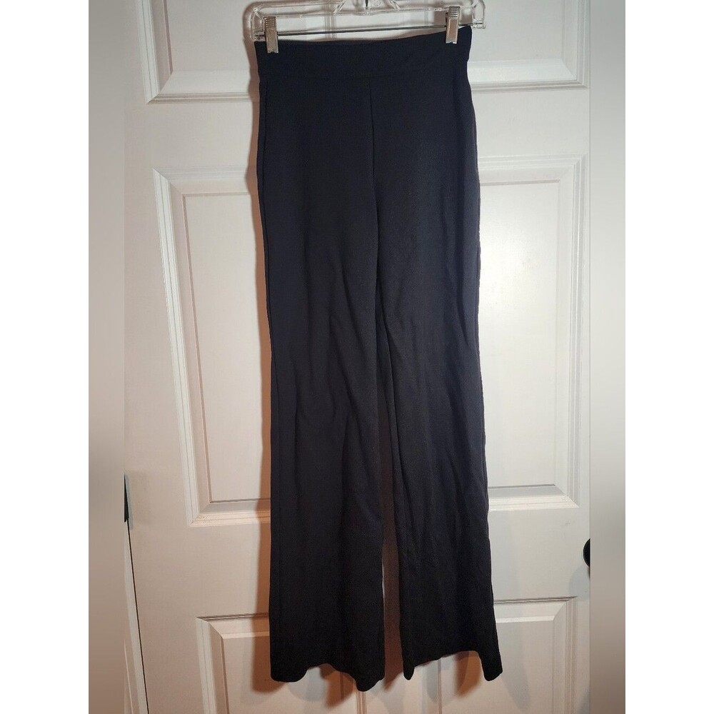 DKNY Stretchy Black Wide-Leg Pull On Pants - Women XS